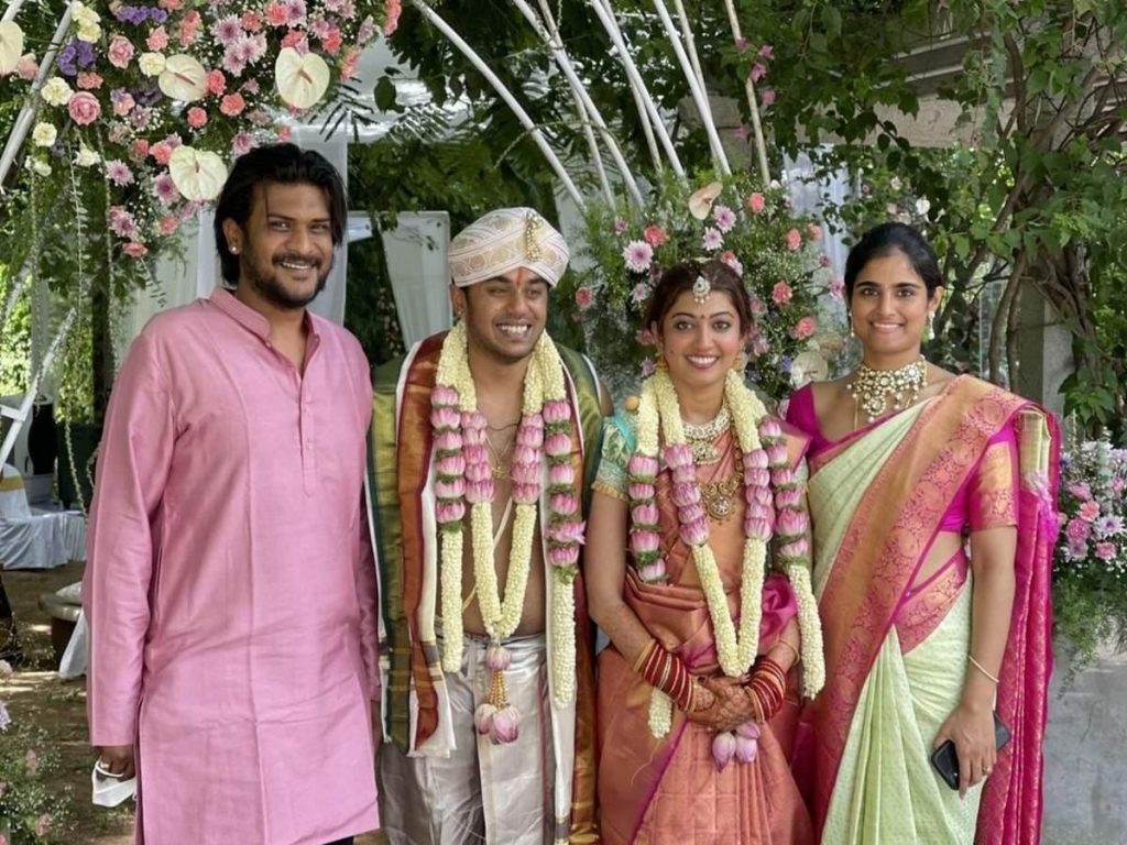 south indian actress Pranitha Subhash ties a knot with Nithin Raju in private ceremony