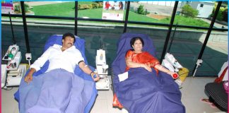 Megastar donates blood along with wife Surekha on World Blood Donor Day