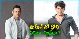 Mahesh Babu and Dhoni Collaborate on a Movie?