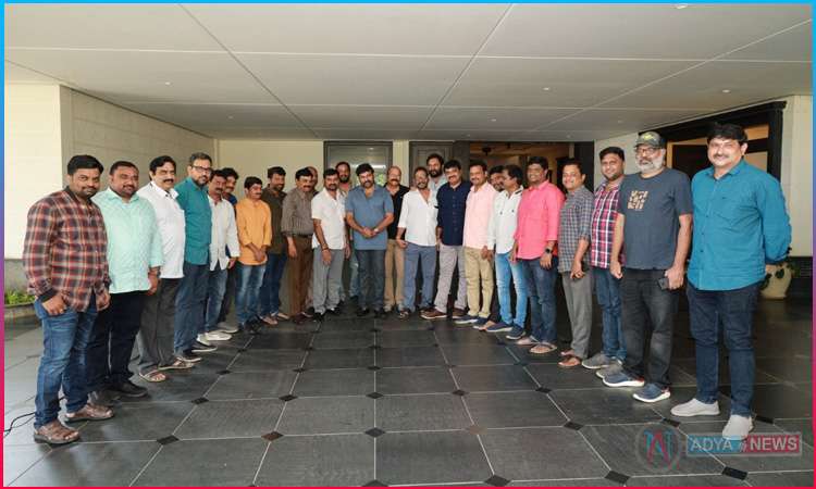 TFJA Committee Members And journalists Meet Megastar Chiranjeevi