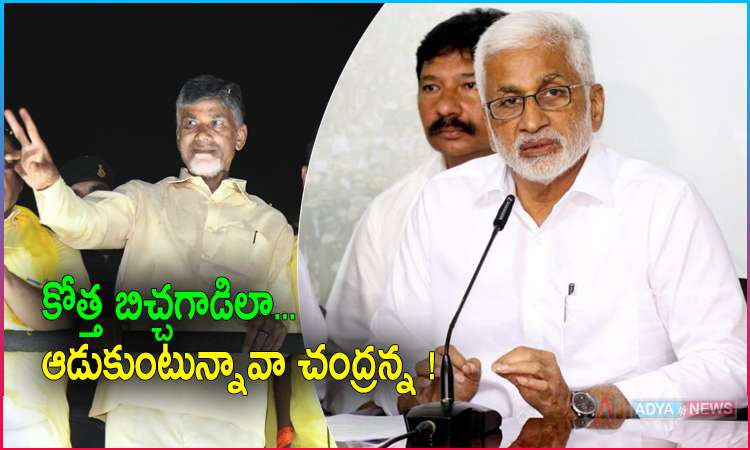 YSRCP MP Vijaya Sai Reddy Satirical Comments on Chandrababu