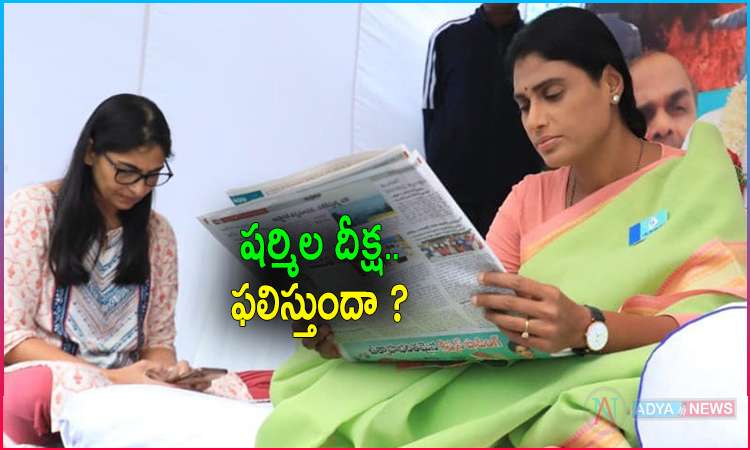 YSRTP Chief YS Sharmila Deeksha