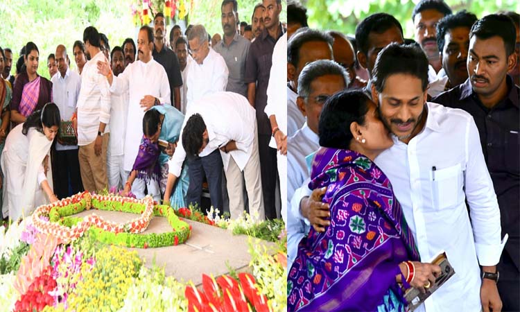 వైఎస్‌కు జగన్‌ ఘన నివాళి..