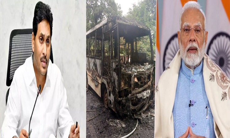 బస్సు ప్రమాదం.. మోదీ,జగన్‌ దిగ్భ్రాంతి