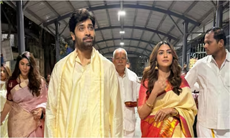 తిరుమలలో అడవి శేష్- మృణాల్ సందడి