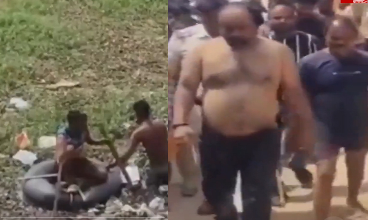 5 గంటలు నీటిలో దాక్కున్న దొంగ..చివరికి!
