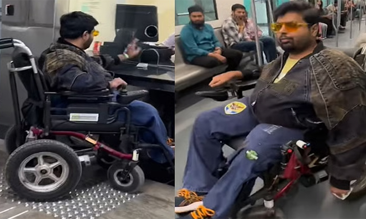 వీడియో..ముంబై మెట్రోపై దివ్యాంగుడి ప్రశంసలు