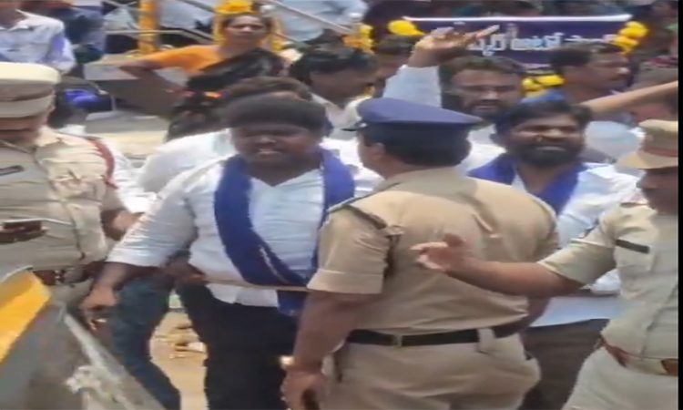 అంబేద్కర్ జయంతి..టీడీపీ నేతకు నిర‌స‌న సెగ‌