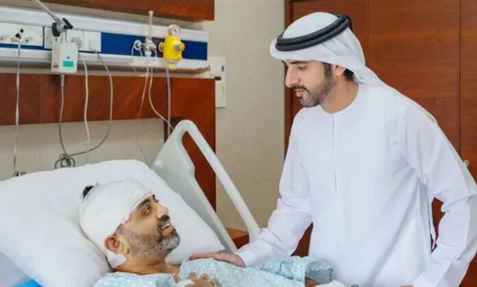 dubai-crown-prince-visits-indian-pilot-smit-machchhar-hospital