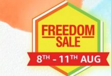 Exciting offers On Mobiles From Amazon Freedom sale from August 8