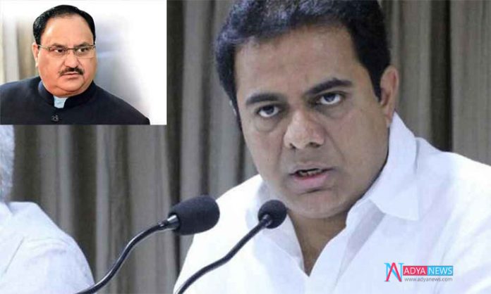 KTR Made Reverse Attack On BJP Working President JP Nadda