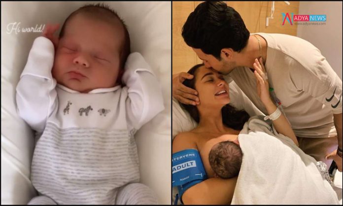 Amy-Jackson-shares-pics-of- Amy Jackson shares pics of son Andreas, "Baby's first day out"