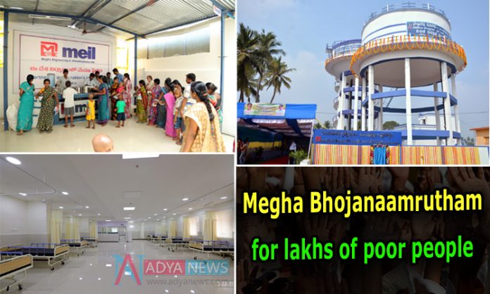 Megha Bhojanaamrutham for lakhs of poor people