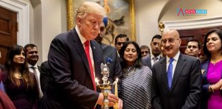 US President Donald Trump celebrates Diwali at the White House