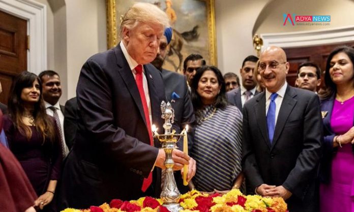 US President Donald Trump celebrates Diwali at the White House