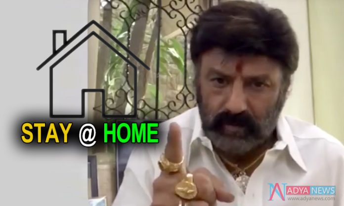 Let's Stay At Homes Till April 14th And Control Corona: Balakrishna