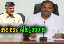 Chandrababu making baseless allegations says Srikanth Reddy