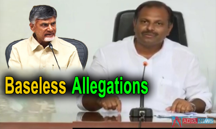 Chandrababu making baseless allegations says Srikanth Reddy