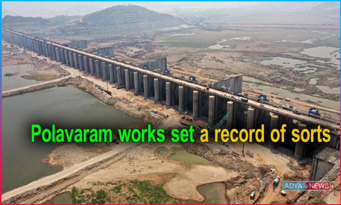 Polavaram works set a record of sorts