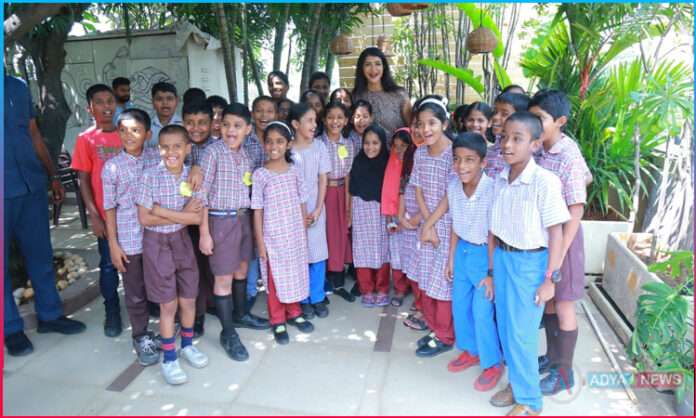 Lakshmi Manchu celebrates her Birthday with Government School Children